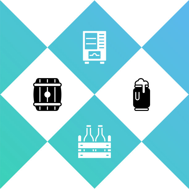 设置木桶包装啤酒瓶售卖图片下载