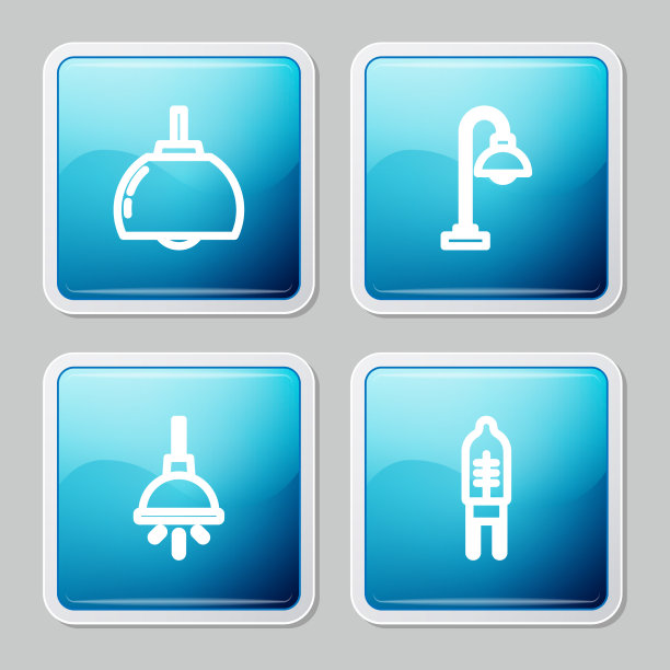 设线吊灯落地灯及灯具图片下载