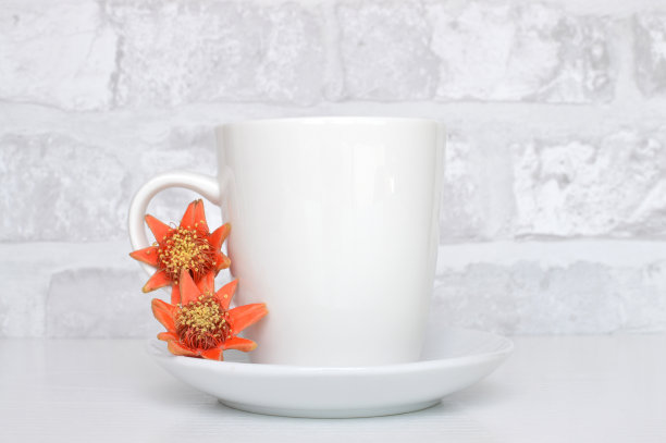 石榴花咖啡杯图片下载