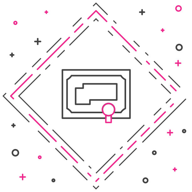 行证书模板图标隔离在白色上图片下载