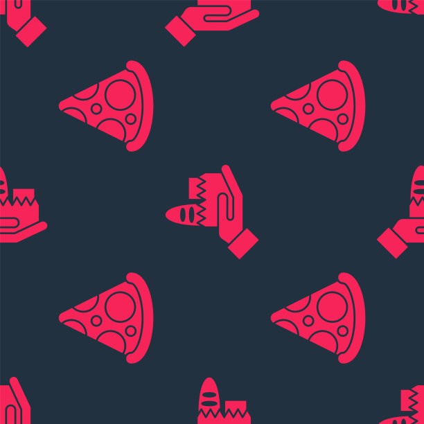 设置切片披萨和网上订购和图片下载