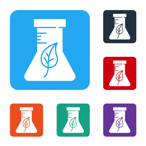 白色试管和烧瓶化学实验室试验图片下载