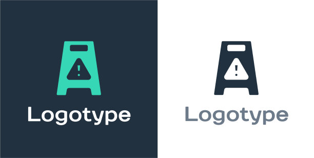 标识式湿地板和正在清洁的图标图片下载