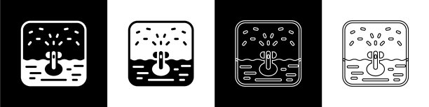 设置自动喷灌喷头图标隔离图片下载