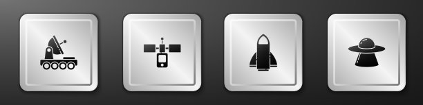 设置火星漫游者，卫星，火箭船和UFO图片下载