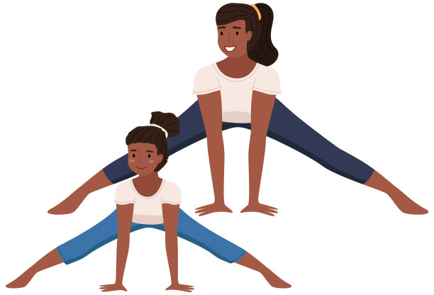 美丽的年轻女子和她迷人的小图片下载