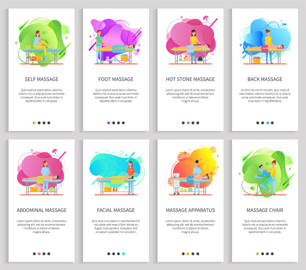 热石按摩腹部和面部治疗图片下载