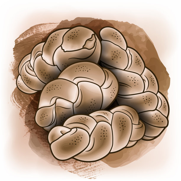 面包手绘涂鸦图片下载