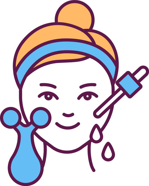 美容皮肤治疗RGB颜色图标图片下载