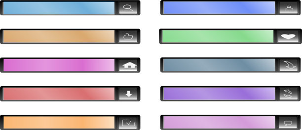 搜索按钮图标设计模板eps 10图片下载