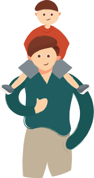 孤独的父子图片下载