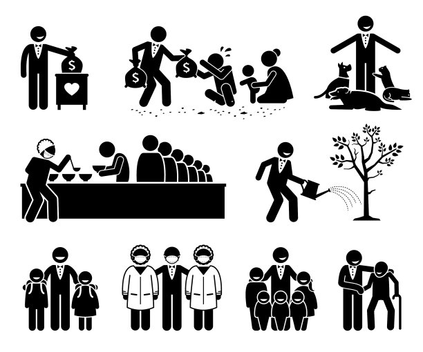 百万富翁慈善捐赠慈善图片下载