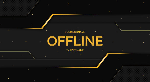 当前离线twitch覆盖可爱背景16:9流。离线现代可爱的背景与线条。屏幕保护程序的离线流媒体广播。游戏离线可爱覆盖屏幕。图片下载