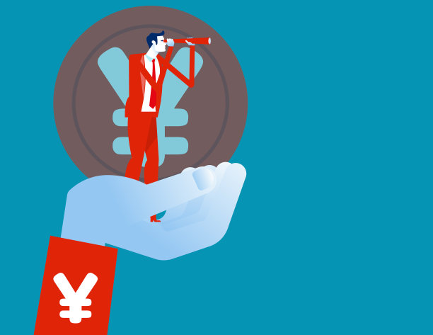 商人寻找投资人民币硬币图片下载