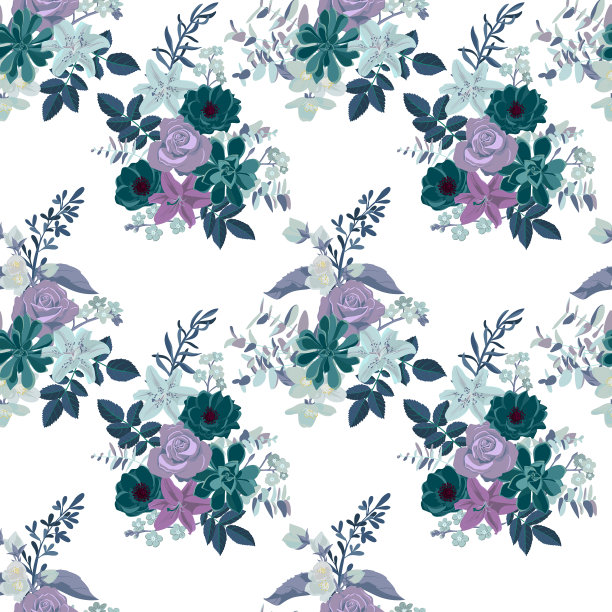 花卉无缝模式图片下载