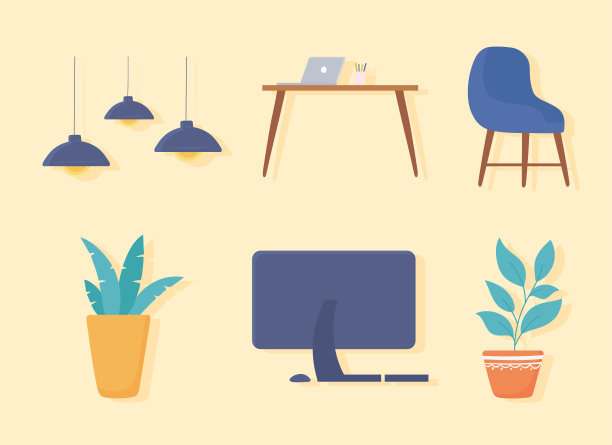 办公用品集图片下载