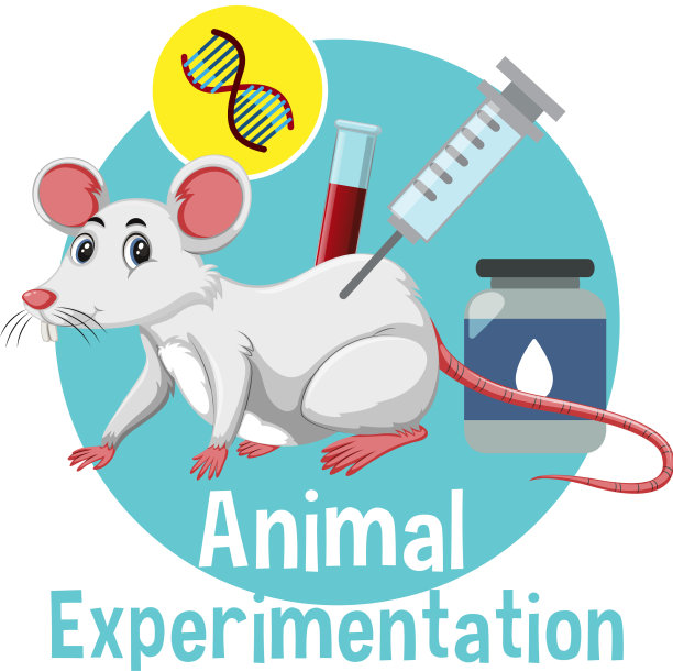 动物实验字体与小白鼠图片下载