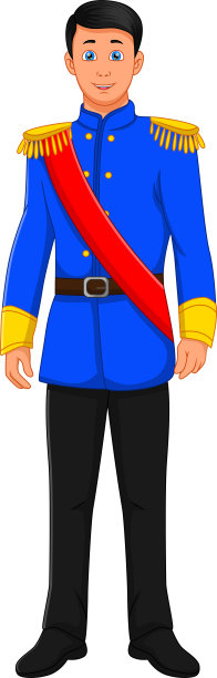 卡通帅哥摆姿势和微笑图片下载