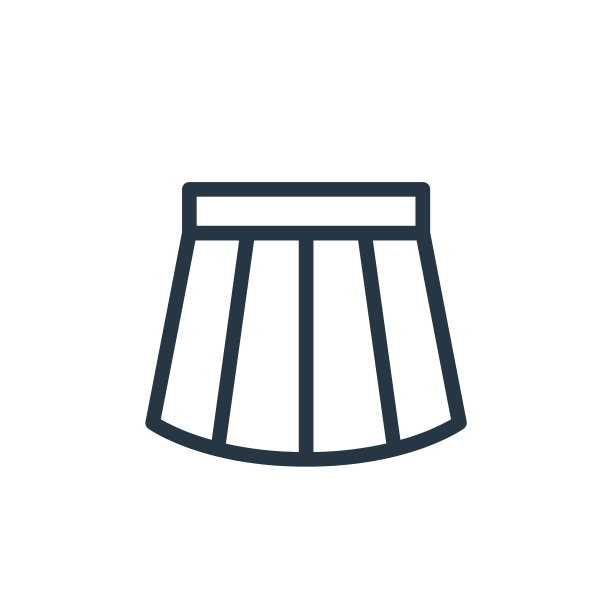 裙子图标向量从电子商务线概念。裙子的细线插图可编辑的笔触。裙子线性标志使用在web和移动应用程序，标志，印刷媒体。图片下载
