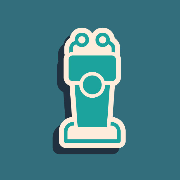 绿色台站或辩论台，讲台图标孤立在绿色背景上。论坛会议上演讲。长长的阴影风格。向量图片下载