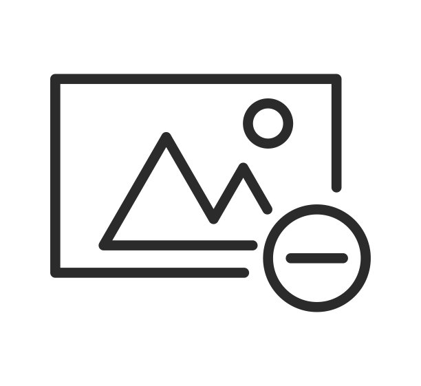 删除照片图标线插图。图片下载