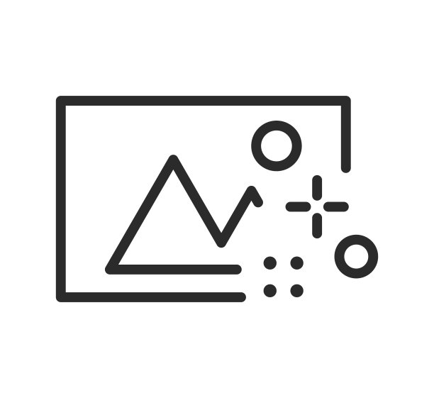 照片图标在线风格。矢量图的概念。图片下载