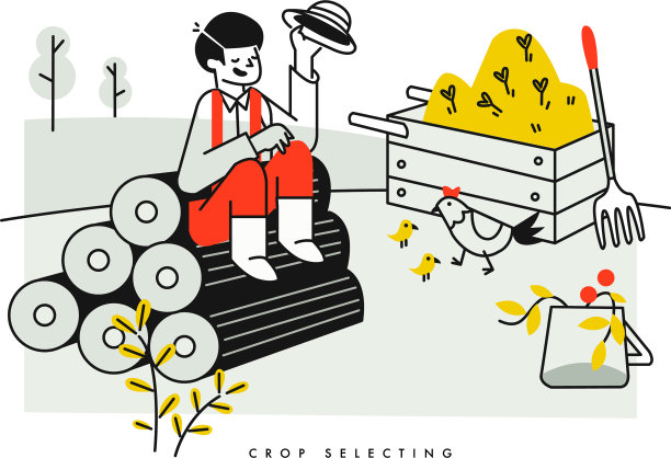 农作物选育和畜牧养殖图片下载