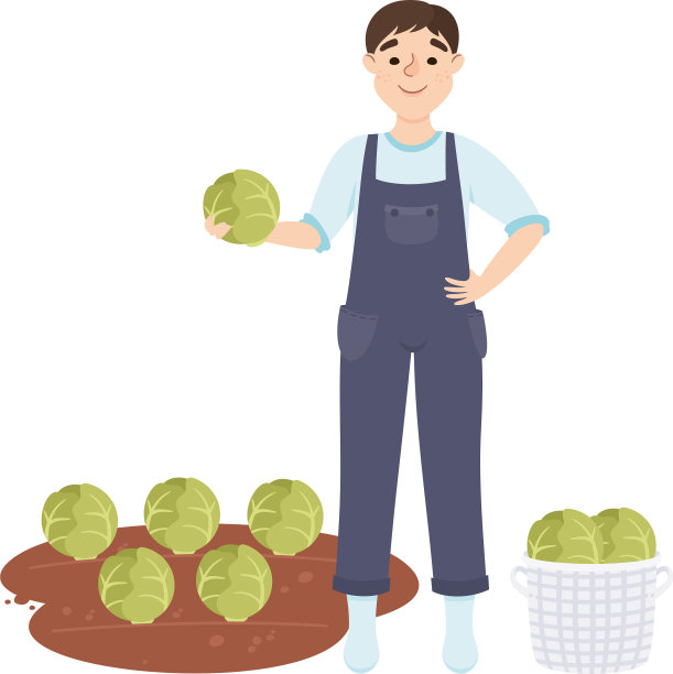 微笑的农民或农业工人聚集在一起图片下载