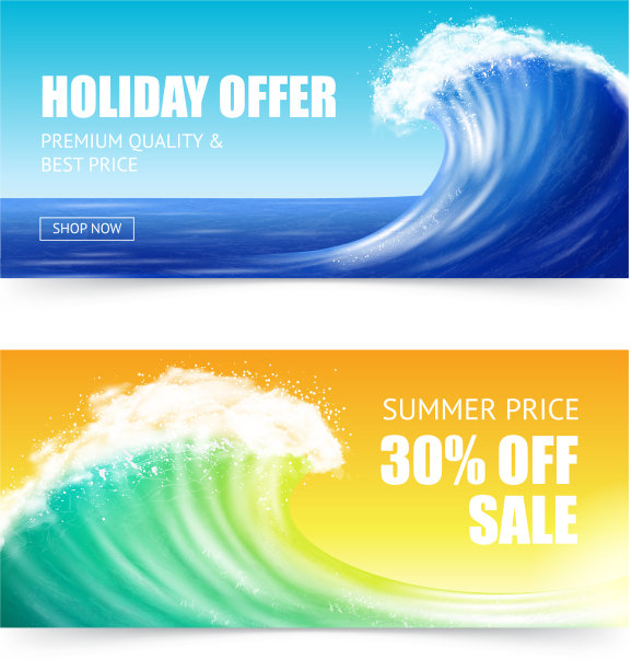 假期优惠和大横幅图片下载