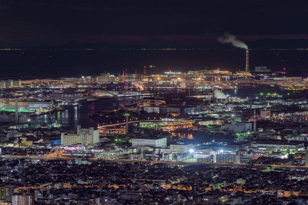 日本大阪府大阪市夜景图片下载
