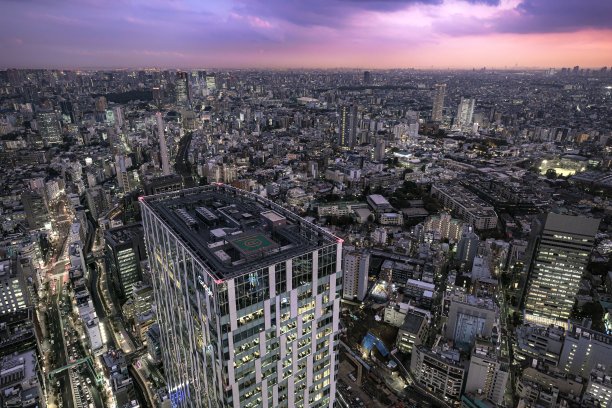 日本东京涩谷夜景图片下载