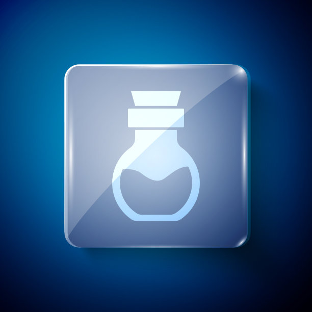 瓶中的毒药图标隔离在白色背景上图片下载
