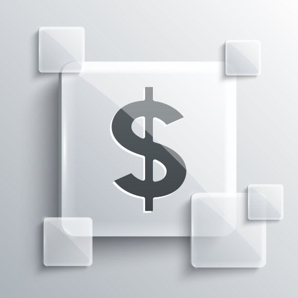 灰色美元符号图标孤立在灰色图片下载