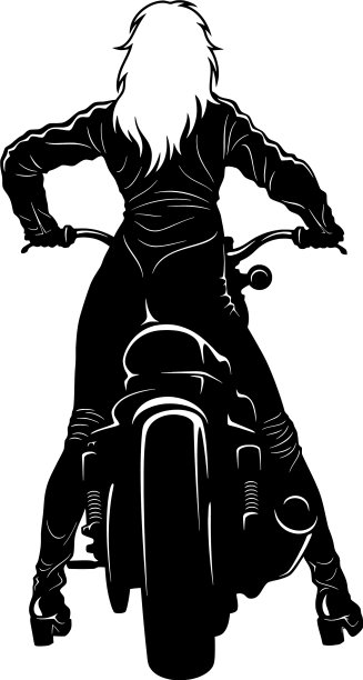 性感的女孩和老式摩托车直升机图片下载