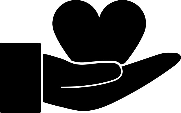 手呈心形戒指图标图片下载