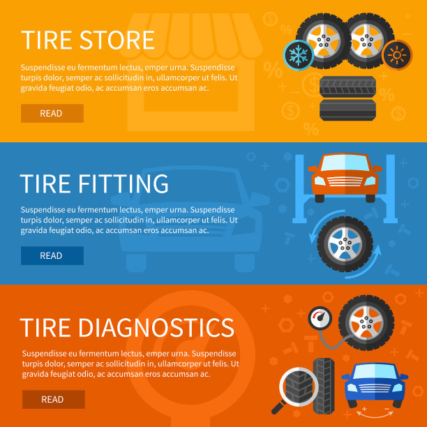 横幅设置轮胎服务图片下载