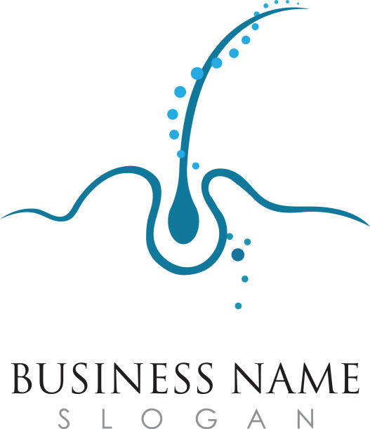 头发治疗图标设计模板图片下载