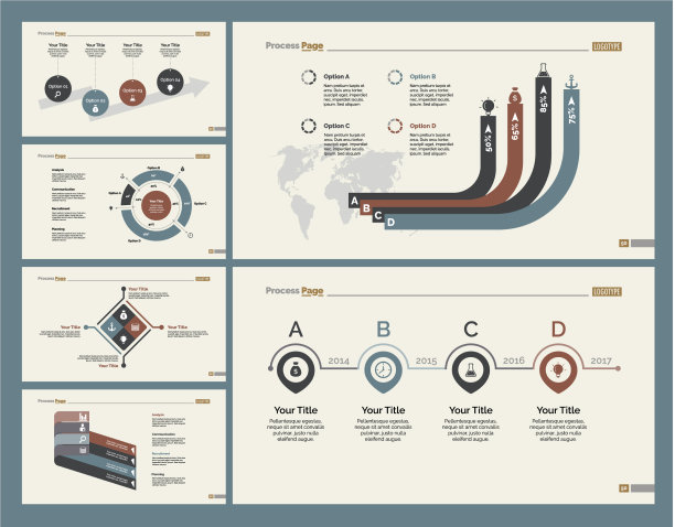 六套财务幻灯片模板图片下载