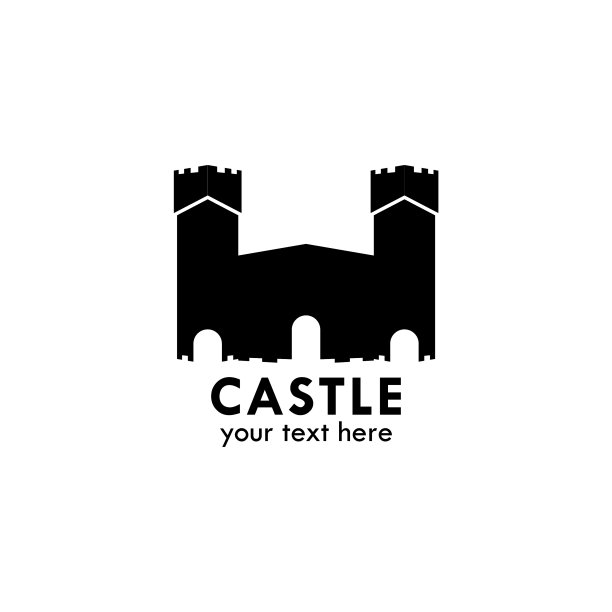 为旗帜公司及品牌设计城堡标志图片下载