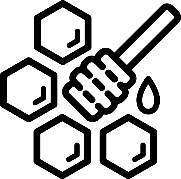 蜂蜜简单滴管图标标志图片下载