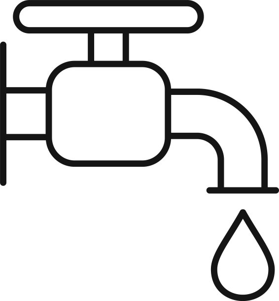 水龙头图标轮廓风格图片下载