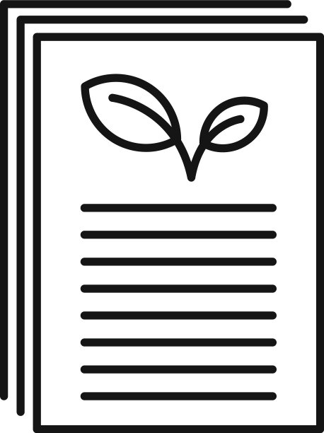 生态论文图标大纲风格图片下载