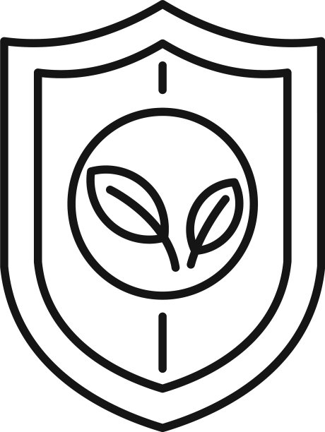 环保盾牌图标轮廓样式图片下载
