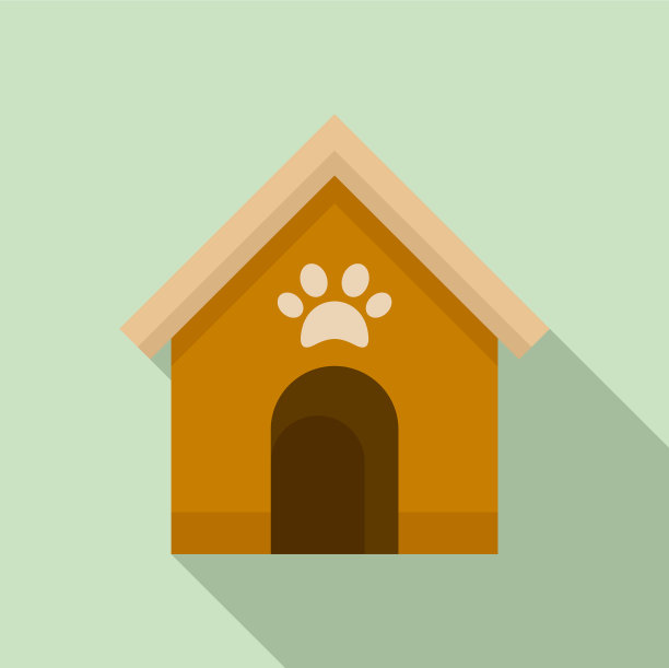 狗屋图标扁平化风格图片下载
