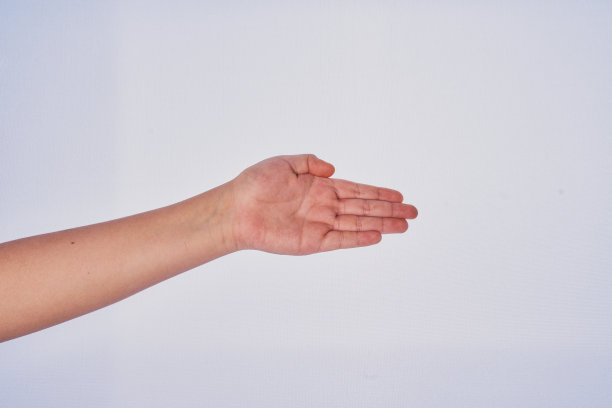 白色背景上的拉丁人手势图片下载