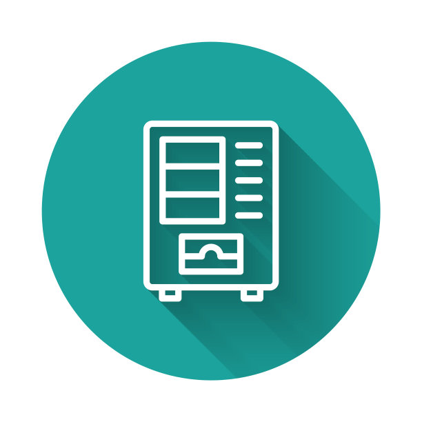 白色线自动售货机食品和饮料图片下载