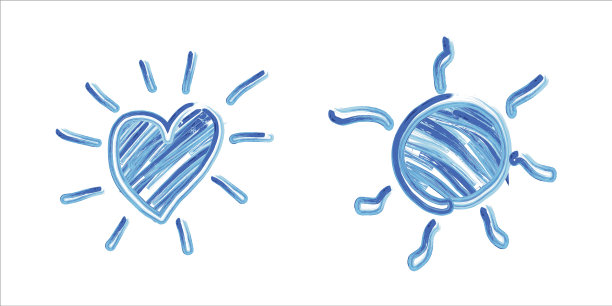 水彩的太阳图片下载