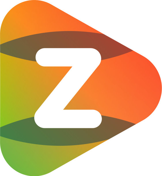 橘色玩z字母娱乐概念图片下载