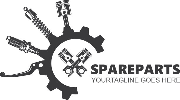 汽车零配件商店及商店图标设计图片下载