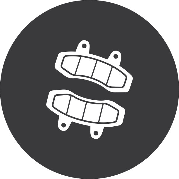 盘式刹车片图标设计模板图片下载
